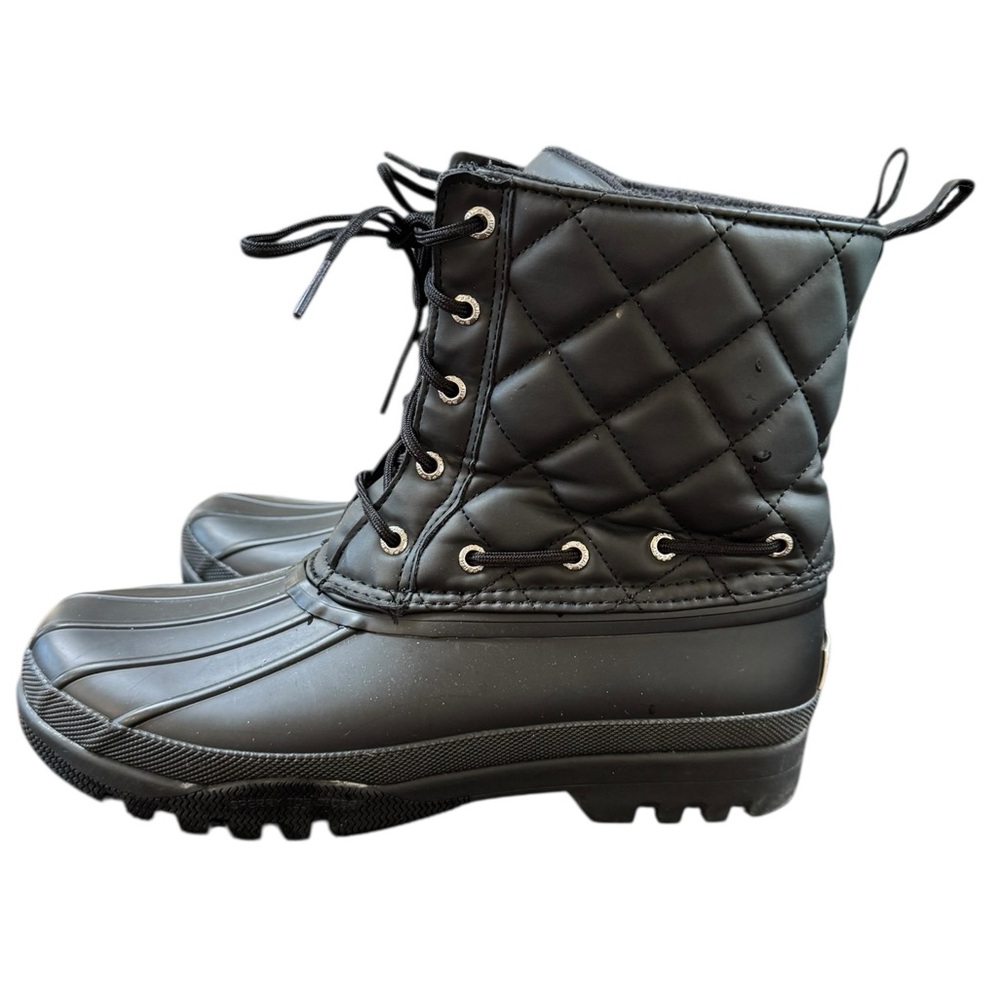 Sperry Topsider Gosling Insulated Black Rubber  Boots Women’s Size 8 - Picture 6 of 12